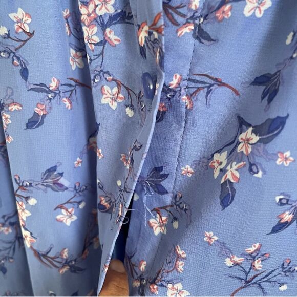 Almost Famous Maxi Dress Floral size L missing buttons - Picture 5 of 9